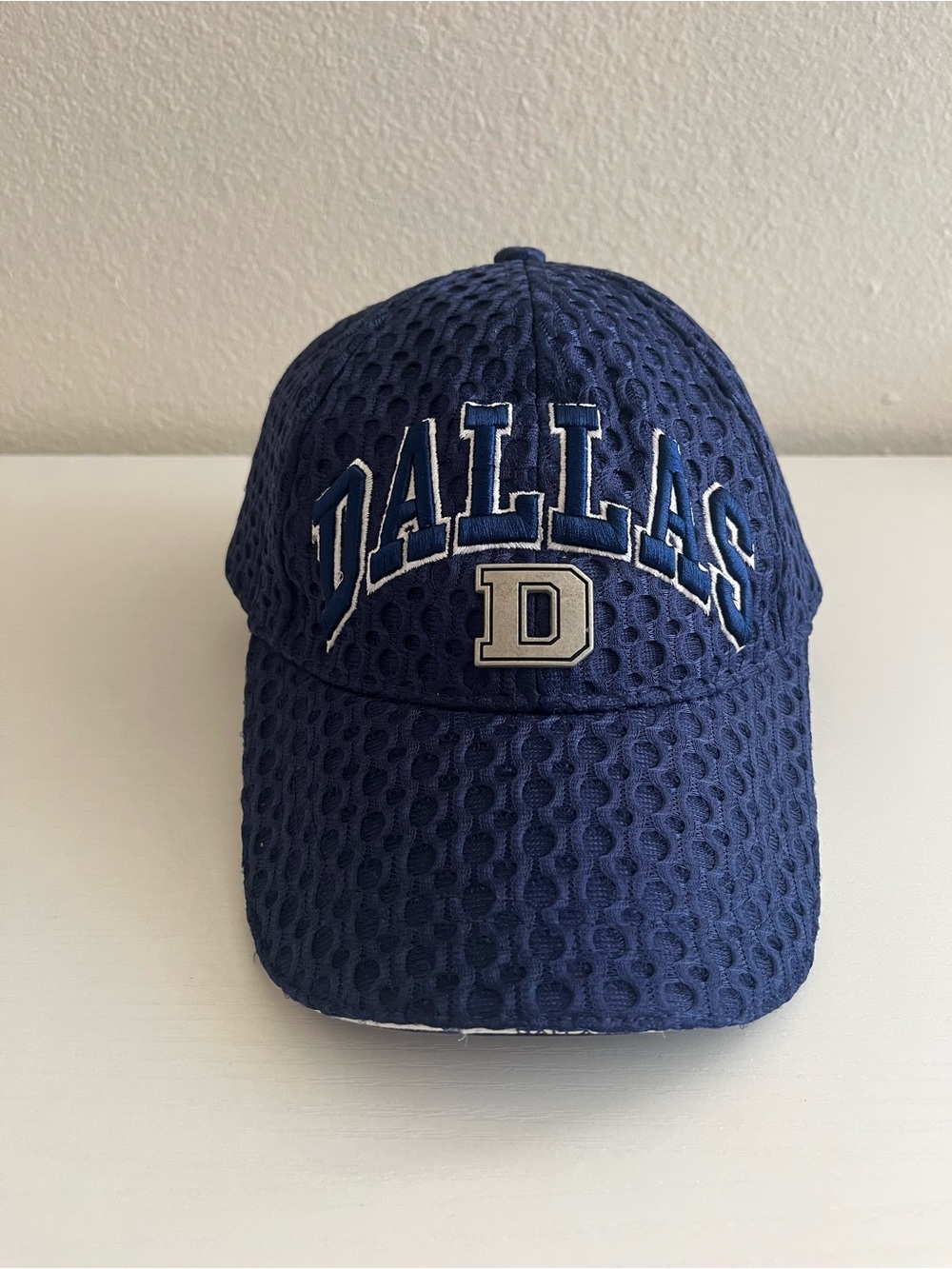 Dallas Adult Navy Mesh Baseball Cap Unisex